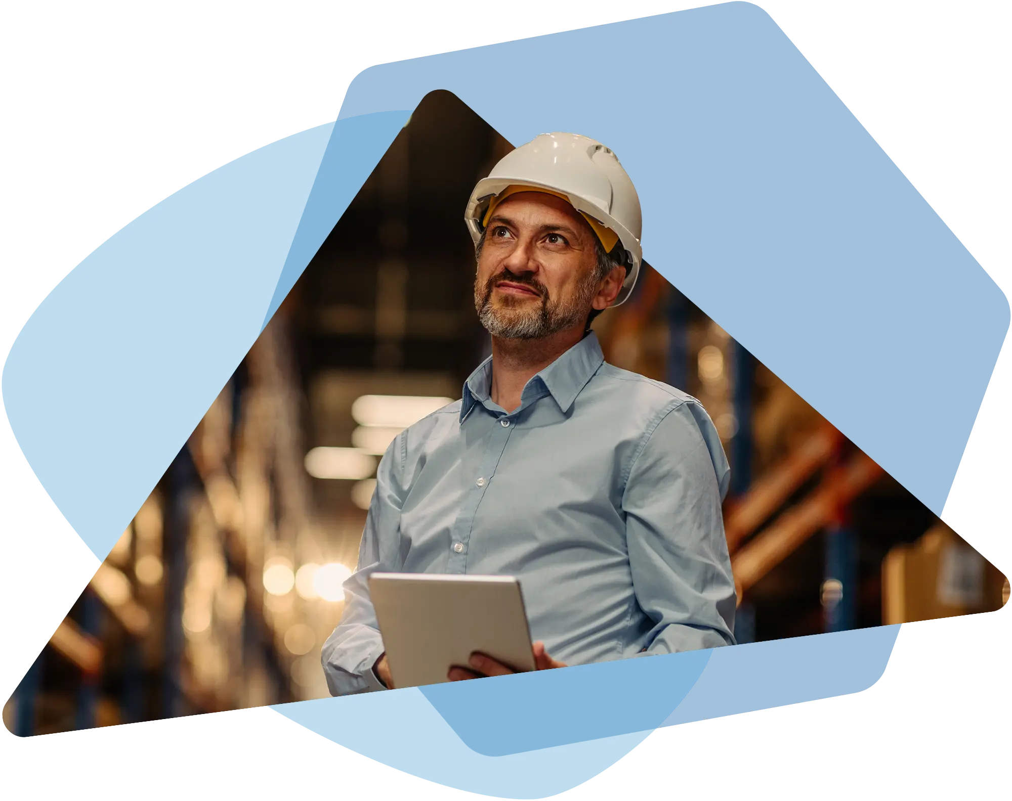 construction contractor checking his job costing reports